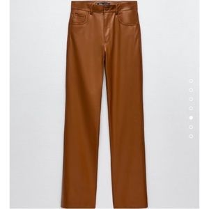 Zara faux leather pants